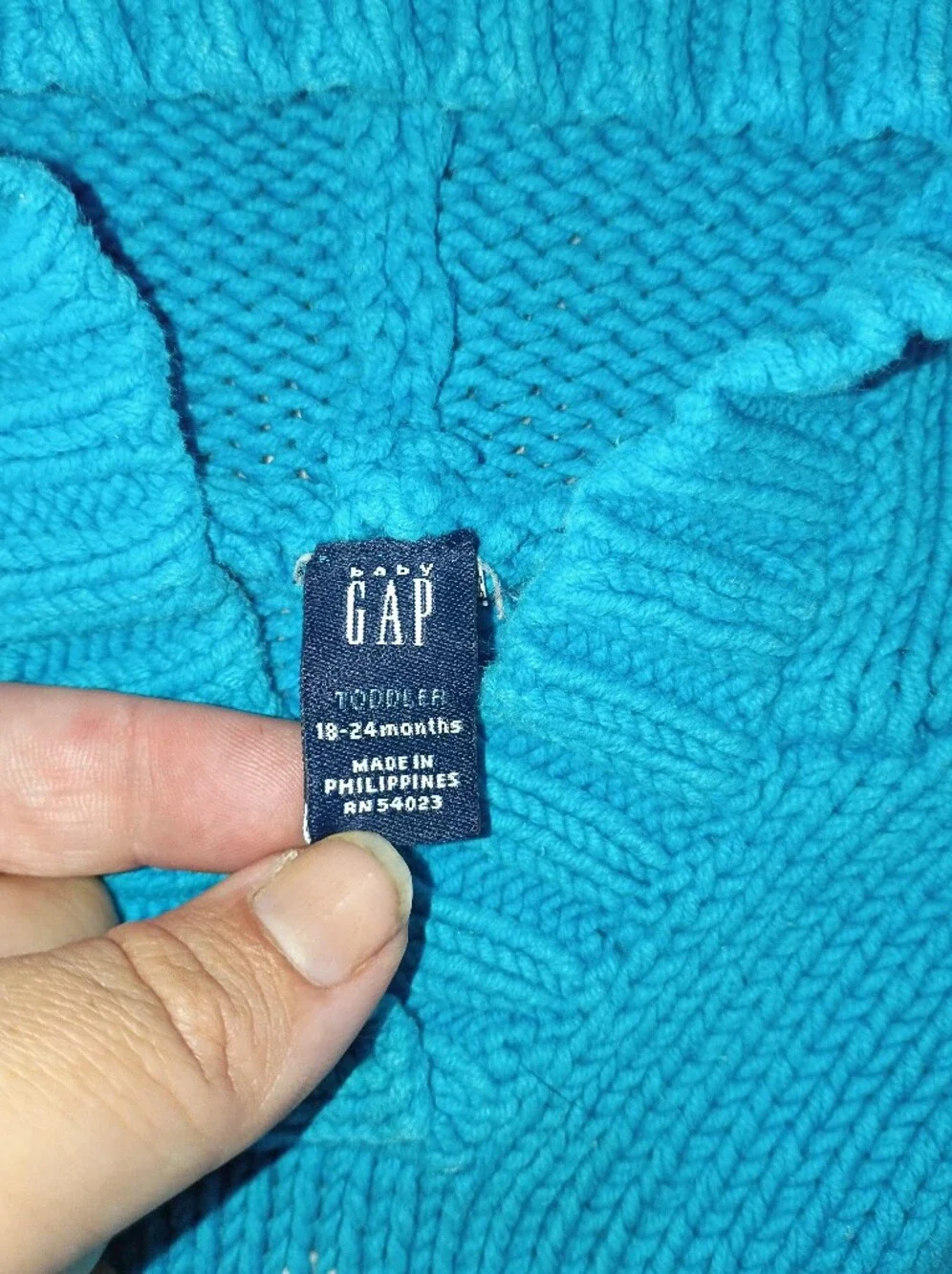 Turquoise Hooded Women’s Sweater with White Snowflake